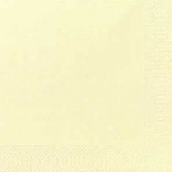 50 Serviettes Dunilin cream, 40 x 40, 1/4