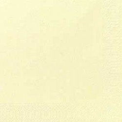 50 Serviettes Dunilin cream, 40 x 40, 1/4