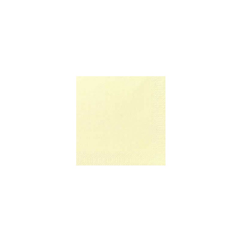 50 Serviettes Dunilin cream, 40 x 40, 1/4 50 Serviettes Dunilin cream, 40 x 40, 1/4