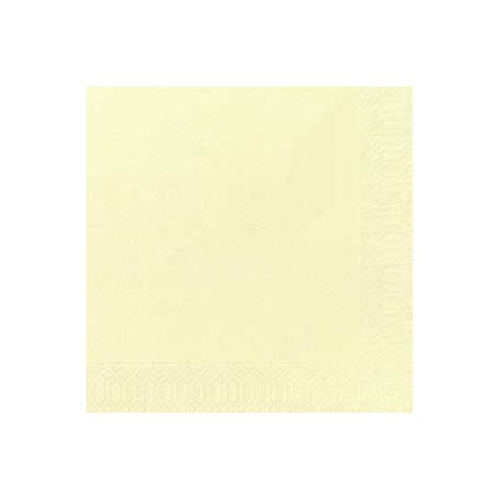 50 Serviettes Dunilin cream, 40 x 40, 1/4