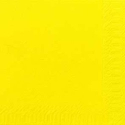 50 tovaglioli Dunilin gialli 40 x 40, 1/4
