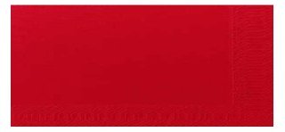 60 Serviettes Bio Dunisoft rouge, 40 x 40, 1/4