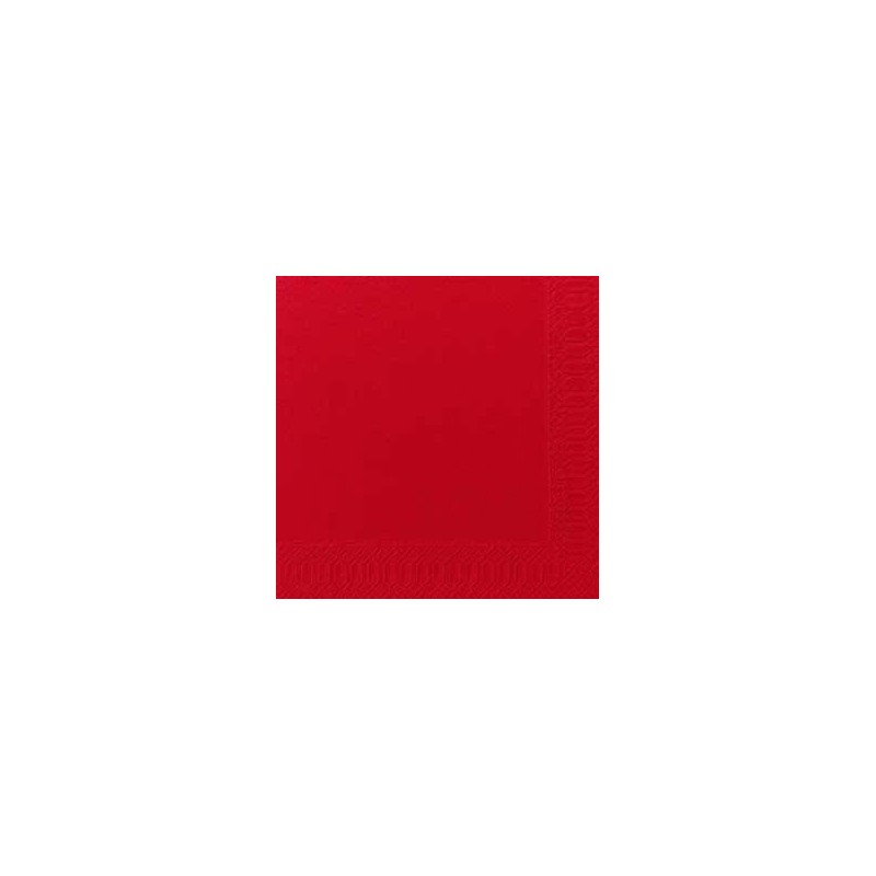 60 Dunisoft-Servietten Bio, uni, rot  40 x 40, 1/4