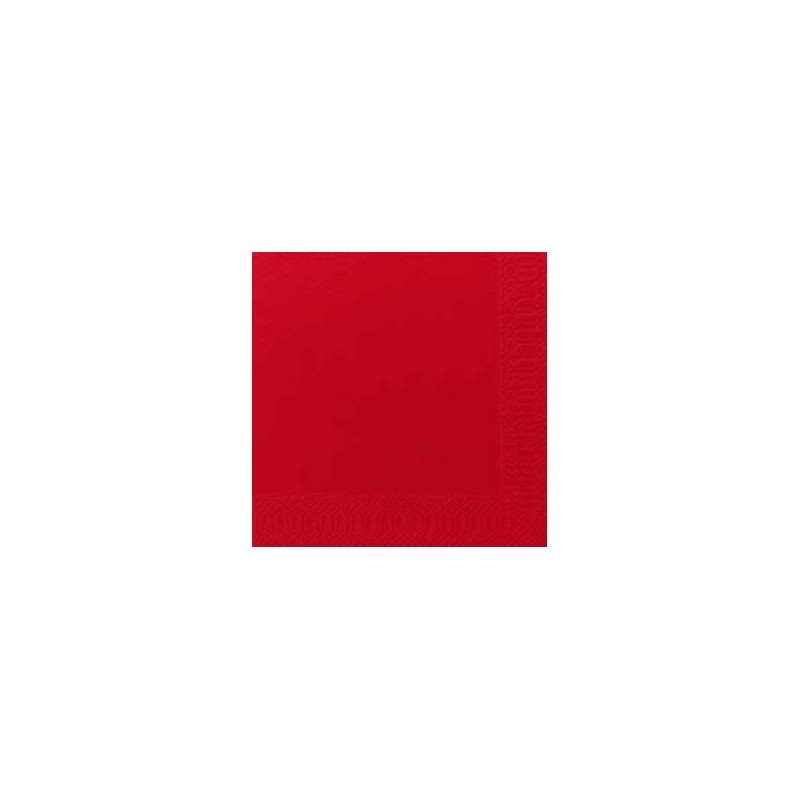 60 Serviettes Bio Dunisoft rouge, 40 x 40, 1/4