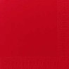 60 Serviettes Bio Dunisoft rouge, 40 x 40, 1/4