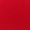 60 Dunisoft-Servietten Bio, uni, rot  40 x 40, 1/4