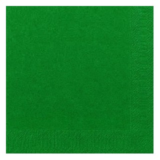 Serviettes Dunilin vert chasseur, 40 x 40, 1/4