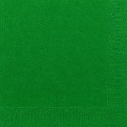 Serviettes Dunilin vert chasseur, 40 x 40, 1/4