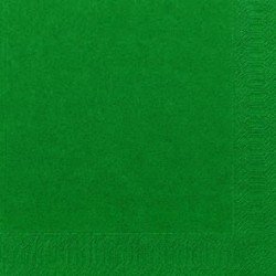 Serviettes Dunilin vert chasseur, 40 x 40, 1/4