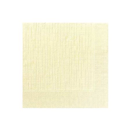 50 Klassik-Servietten, uni, cream, 40 x 40, 1/4