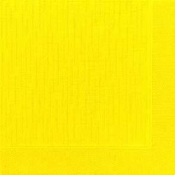 50 Serviettes classic jaune, 40 x 40, 1/4