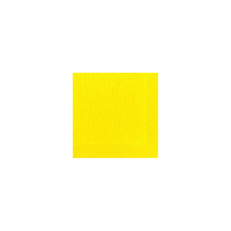 50 Serviettes classic jaune, 40 x 40, 1/4 50 Serviettes classic jaune, 40 x 40, 1/4