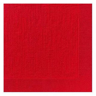 50 Klassik-Servietten, uni, rot, 40 x 40, 1/4
