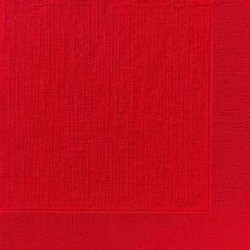 Serviettes classic Rouge, 40 x 40, 1/4