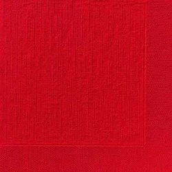 50 Klassik-Servietten, uni, rot, 40 x 40, 1/4