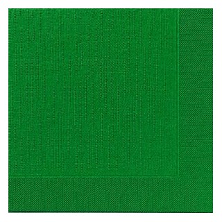 50 serviettes classic, vert chasseur, 40 x 40, 1/4