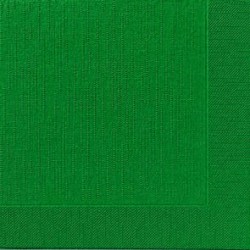 50 serviettes classic, vert chasseur, 40 x 40, 1/4