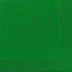 50 serviettes classic, vert chasseur, 40 x 40, 1/4