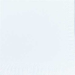Serviettes coktail  24x24 blanc
