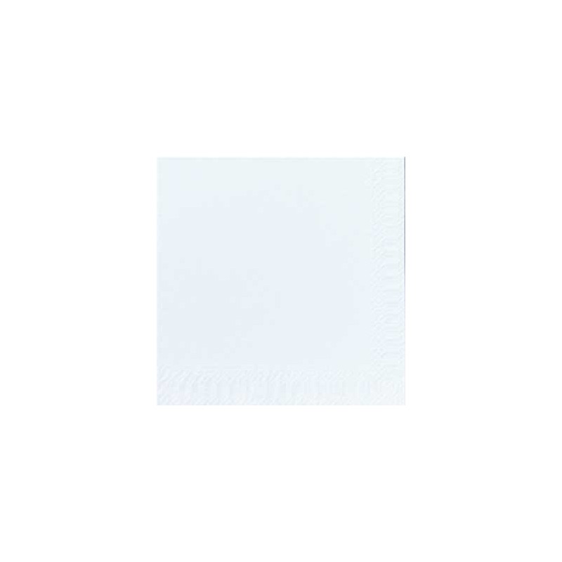 Serviettes coktail 24x24 blanc Serviettes coktail 24x24 blanc