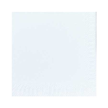 Serviettes coktail  24x24 blanc