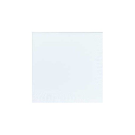 Serviettes 33x33 3 couches blanc