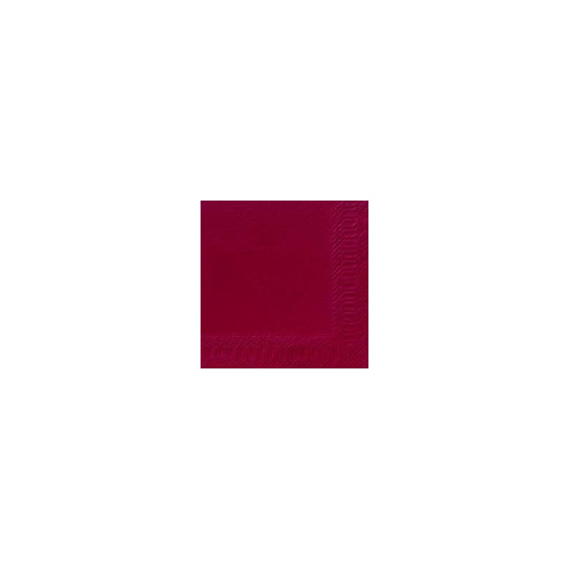 Serviettes 33x33 3 couches bordeaux Serviettes 33x33 3 couches bordeaux