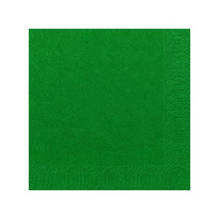 Serviettes 33x33 3 couches vert foncé