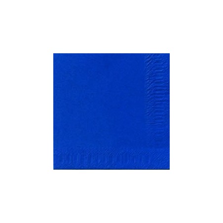 Serviettes 33x33 3 couches bleu foncé