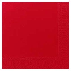 50 Servietten 33x33, 3 lagig, rot