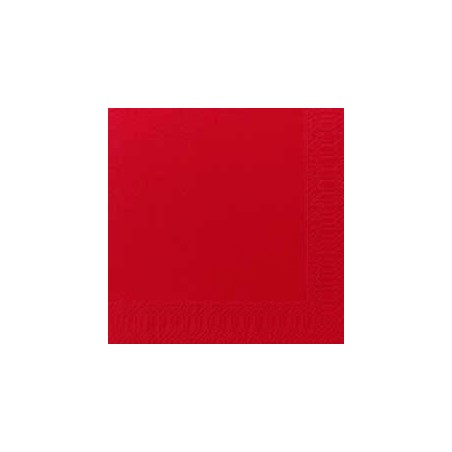 Serviettes 33x33 3 couches rouge