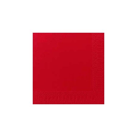 Serviettes 33x33 3 couches rouge