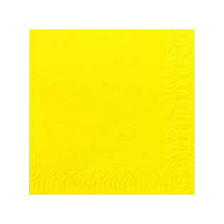 50 Servietten 33x33, 3 lagig, gelb