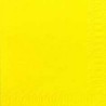 Serviettes 33x33 3 couches jaune