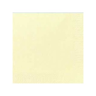 Serviettes 33x33 3 couches cream