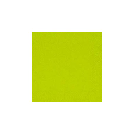 50 Serviettes 33x33 3 couches kiwi