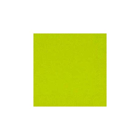 50 Servietten 33x33, 3 lagig, kiwi