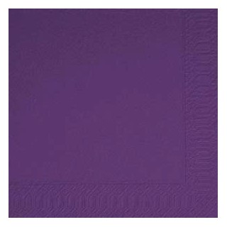 50 Servietten 33x33, 3 lagig, plum