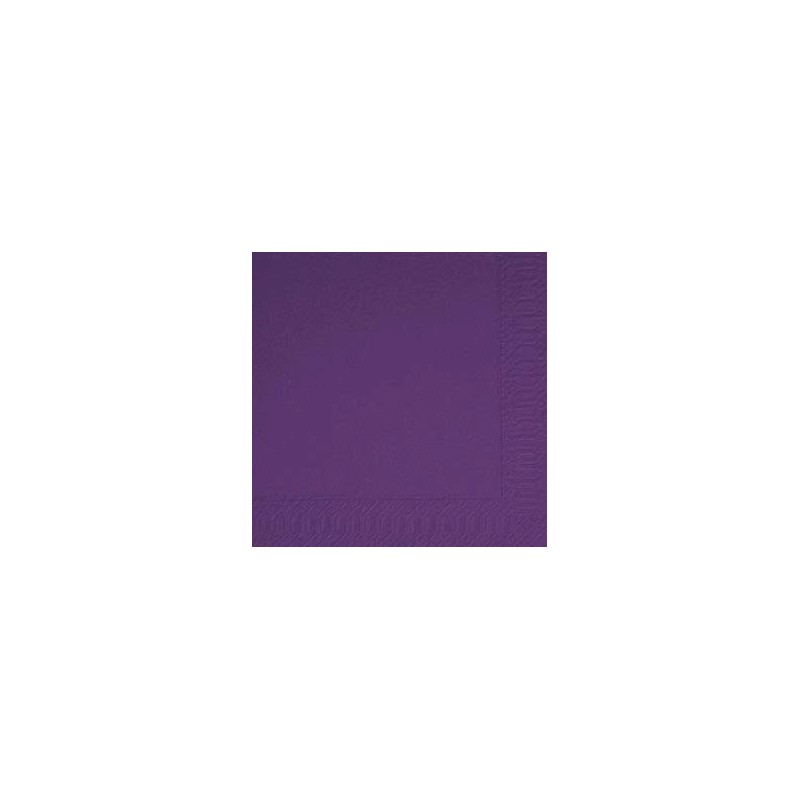 50 tovaglioli 33x33 3 strati di plum