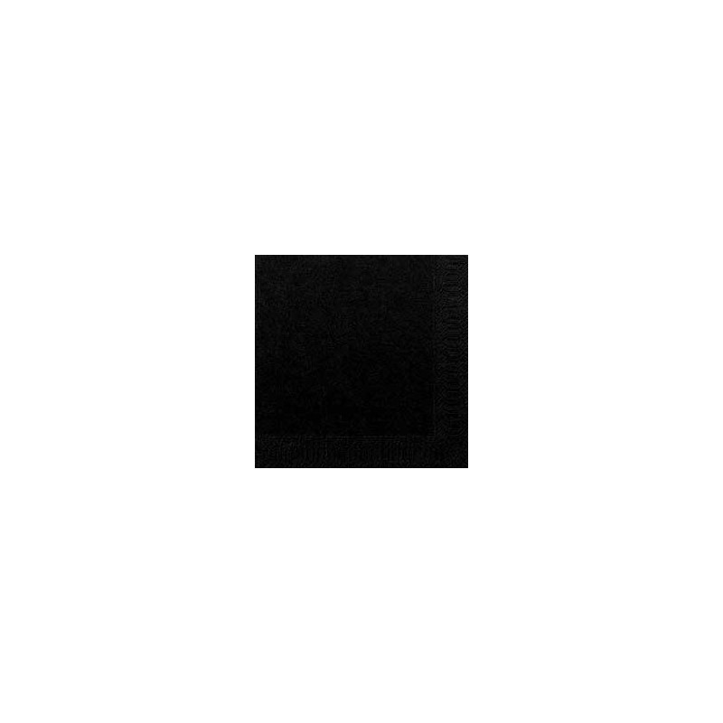 Serviettes 33x33 3 couches noir Serviettes 33x33 3 couches noir