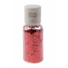 Paillettes en tube, PP, 2,5 mm, 1 tube de 15 grammes, rouge