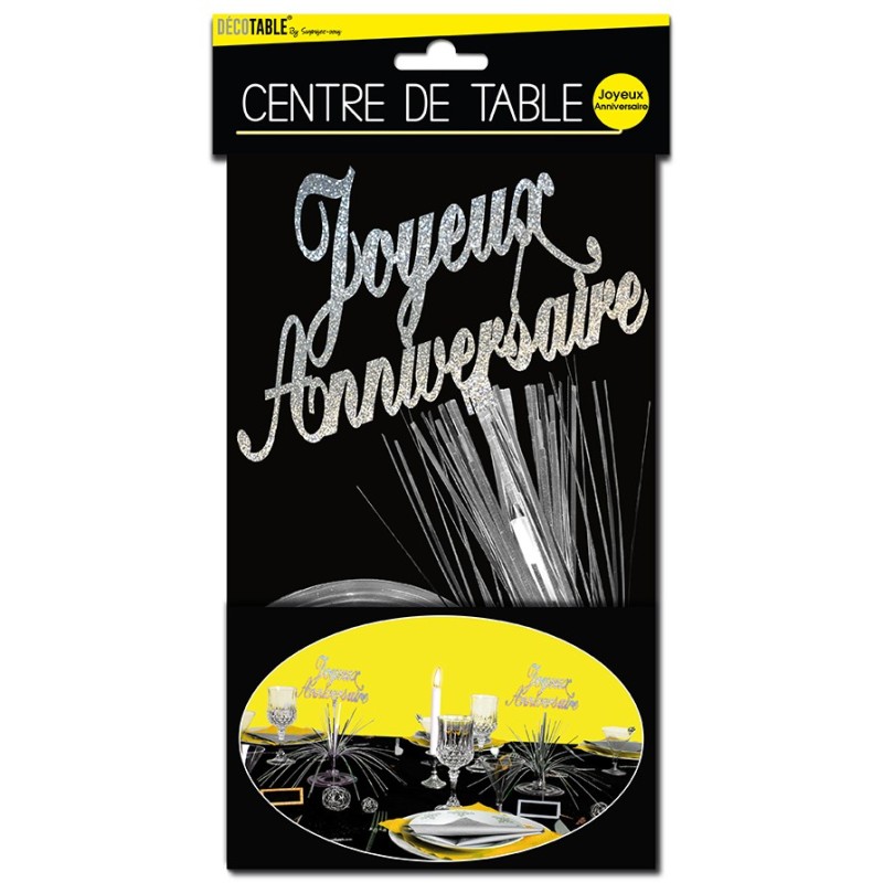 Centre de table joyeux anniversaire Centre de table joyeux anniversaire