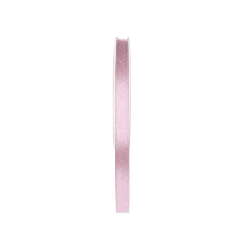 1 Doppelsatinband, pink, 6 mm x 25 meter