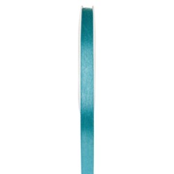 1 nastro di raso, turchese, bobina da 6 mm x 25 metri