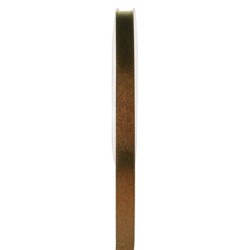 1 Ruban satin double face chocolat, bobine de 25 mètres
