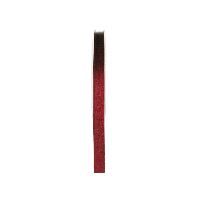 1 Ruban satin double face bordeaux, bobine de 25 mètres 1 Ruban satin double face bordeaux, bobine de 25 mètres