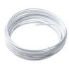 Draht, Aluminium, 2 mm, 5 Meter, weiß