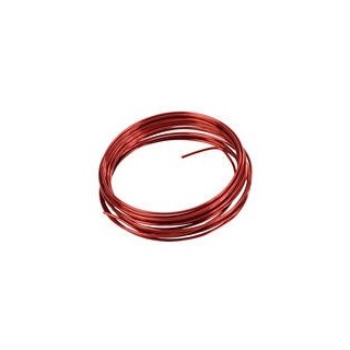 Draht, Aluminium, 2 mm, 5 Meter, rot