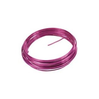 Filo di alluminio, 2 mm, 5 metri, fucsia