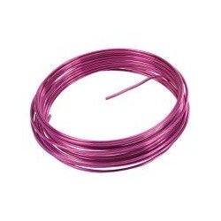 Filo di alluminio, 2 mm, 5 metri, fucsia